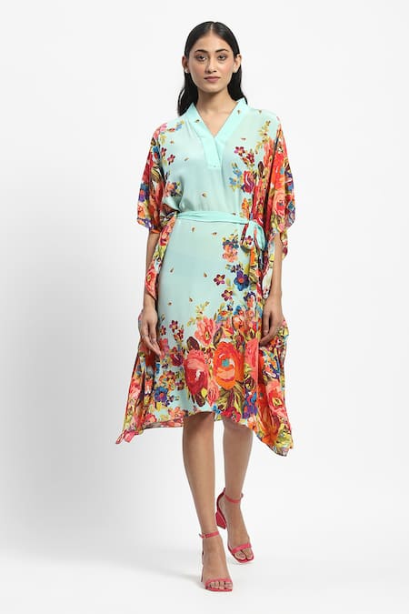 Satya Paul Medieval Meadow Printed Kaftan 