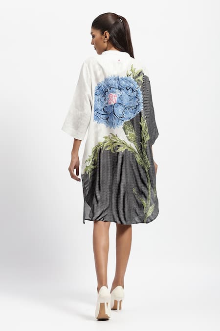 Satya Paul Bigger Is Better Stripe Pattern Tunic 