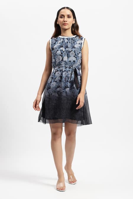 Satya Paul Druids Dye Floral Print Dress 