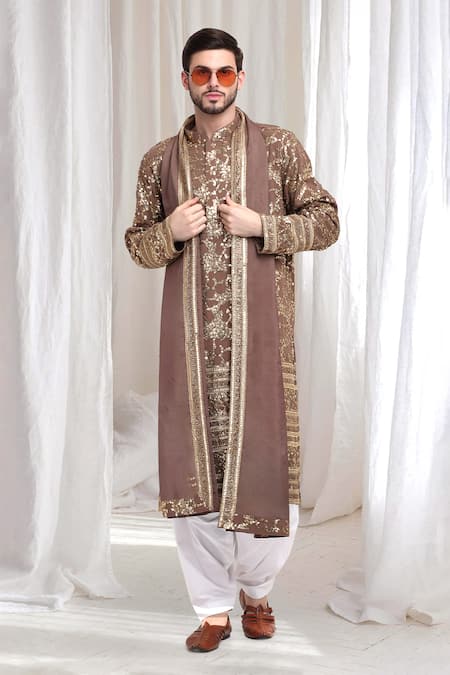 Aham-Vayam Kashish Sequin Embellished Kurta Patiala Set 