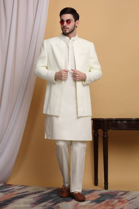 Aham-Vayam Diyam Embroidered Jacket Pant Set 