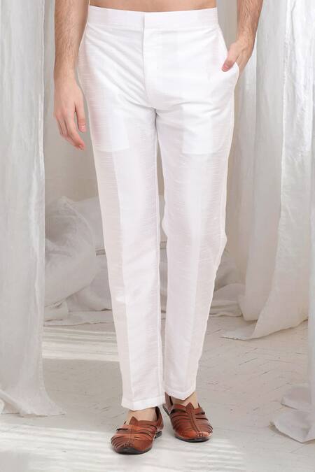 Aham-Vayam Cream Cotton Mirrors, Embroidery Pushp-van Kurta With Pant at Aza Fashions Aham-Vayam_Cream Cotton Mirrors, Embroidery Pushp-van Kurta With Pant _at_Aza_Fashions