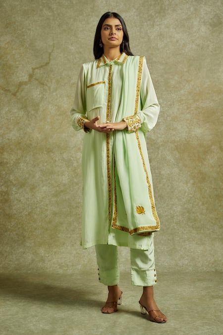 Wazir C Gul Shirt Kurta Pant Set 