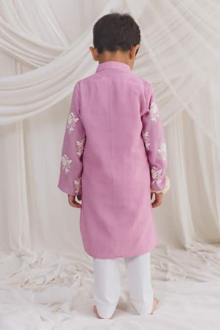 Chotibuti Floral Thread Embroidered Kurta With Pyjama 