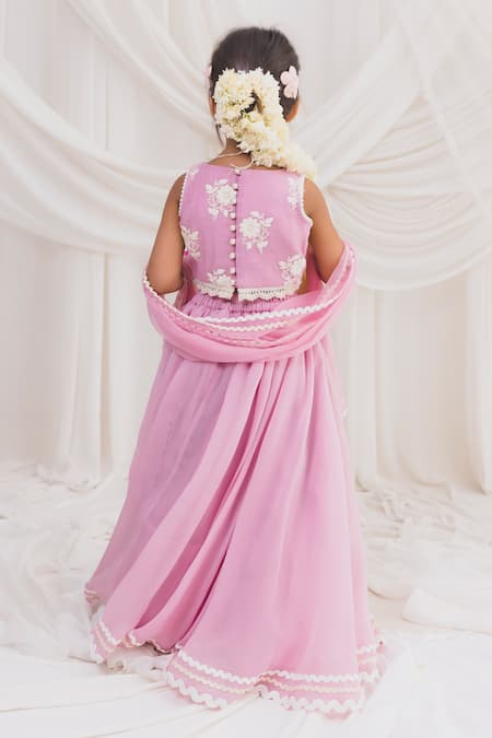 Chotibuti Lace Hem Lehenga Embroidered Blouse Set 