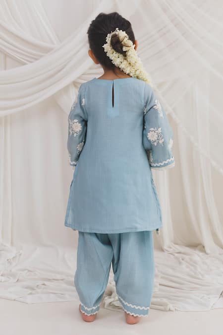 Chotibuti Floral Embroidered Kurta With Salwar 