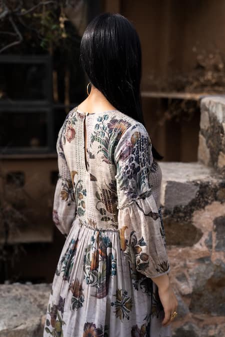 Raiman Vinta Mallow Print Dress 