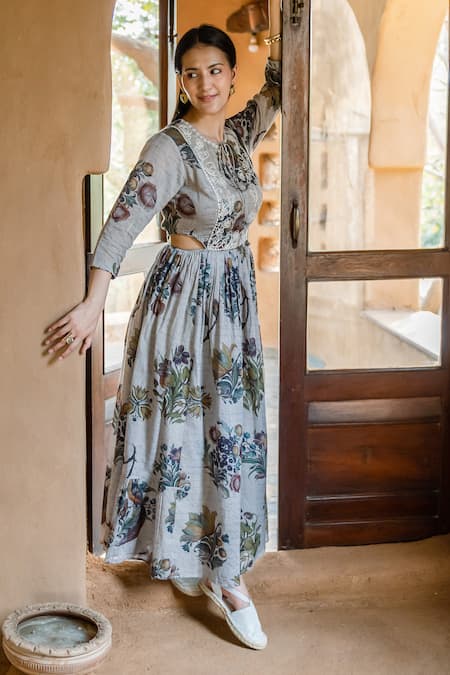 Raiman Vintage Naomi Embroidered Dress 