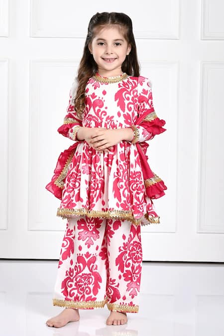 The Pony & Peony Co. Ikat Print Anarkali Pant Set 