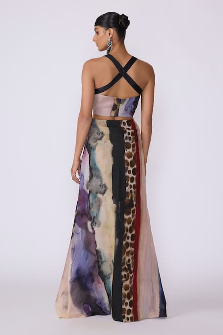 Shop Aisha Rao Purple Sequins, Applique, Beads Sweetheart Nyxen Printed Cut-out Mermaid Gown at Aza Fashions Shop_Aisha Rao_Purple Sequins, Applique, Beads Sweetheart Nyxen Printed Cut-out Mermaid Gown _at_Aza_Fashions