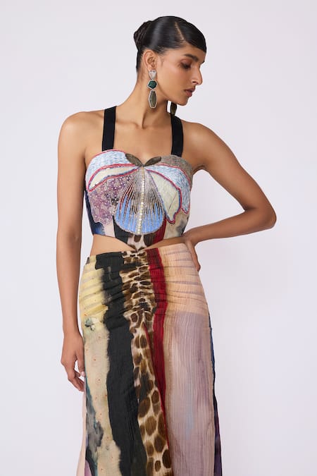 Buy Aisha Rao Purple Sequins, Applique, Beads Sweetheart Nyxen Printed Cut-out Mermaid Gown Online at Aza Fashions Buy_Aisha Rao_Purple Sequins, Applique, Beads Sweetheart Nyxen Printed Cut-out Mermaid Gown _Online_at_Aza_Fashions