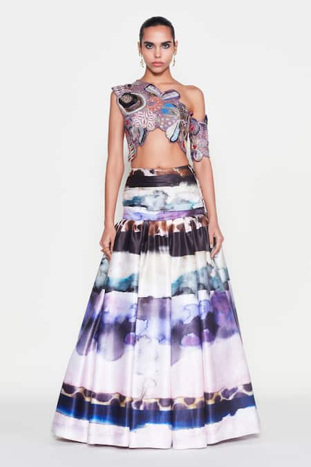 Aisha Rao Biora Printed Tiered Skirt Set 