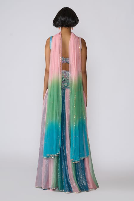 Aisha Rao Etherea Floral Embellished Lehenga Set 