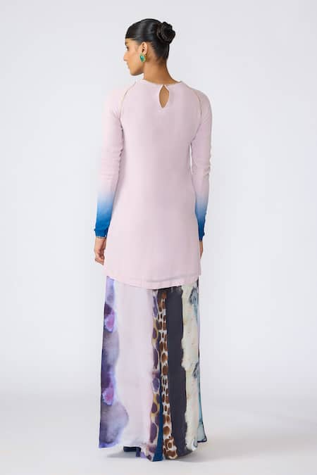 Aisha Rao Sophie Floral Applique Kurta With Pant 