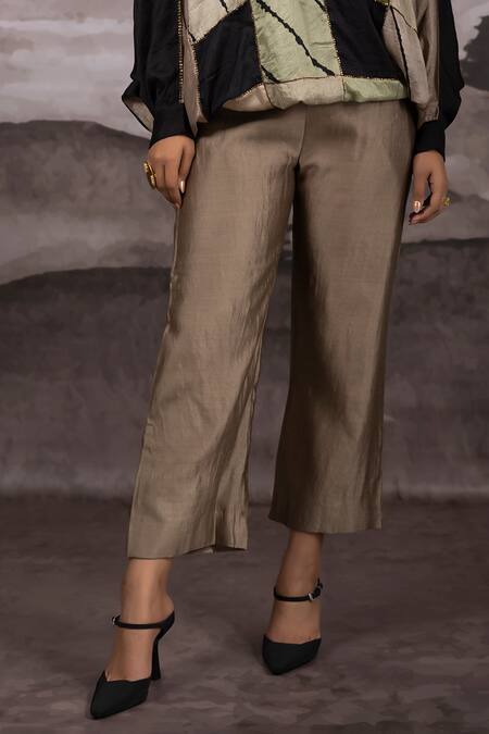 Bhusattva_Multi Color Silk Sequins Round Reversible Anti Fit Oversized Shirt And Set _Online_at_Aza_Fashions