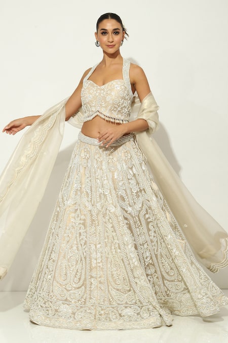Vandana Sethi Gulshan Bagh Embroidered Bridal Lehenga Set 