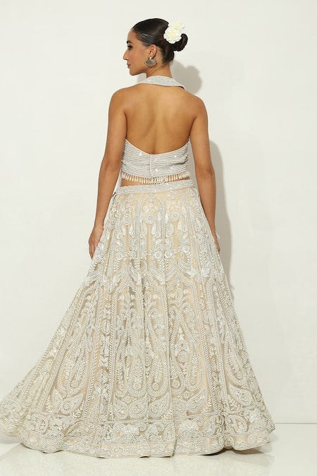 Vandana Sethi Gulshan Bagh Embroidered Bridal Lehenga Set 