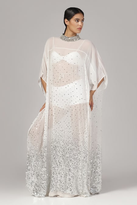 Rina Dhaka Sequin Embroidered Kaftan 