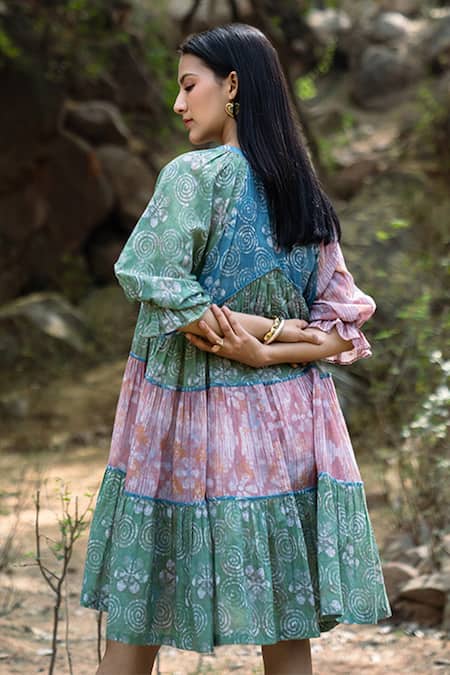 Raiman Batik Tier Dress 