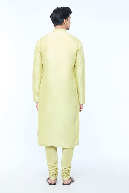 Kishore Ramani Spacetucked Katan Kurta With Churidar 