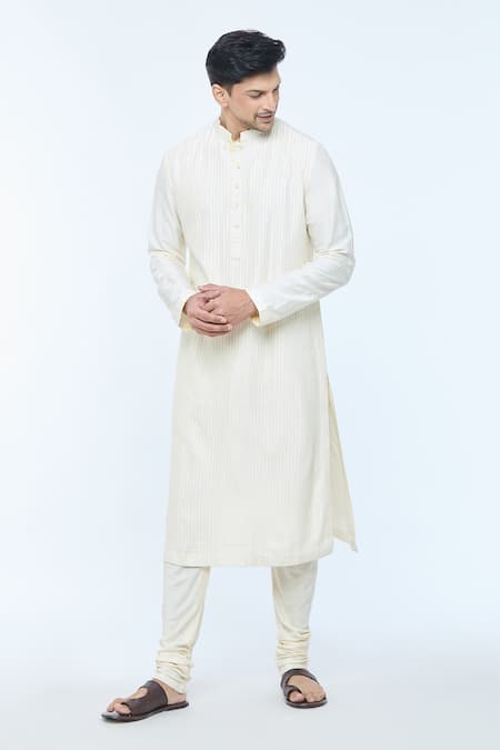 Kishore Ramani Spacetucked Katan Kurta Set 