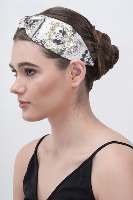 Moyolu Love Charm Embroidered Hair Band 