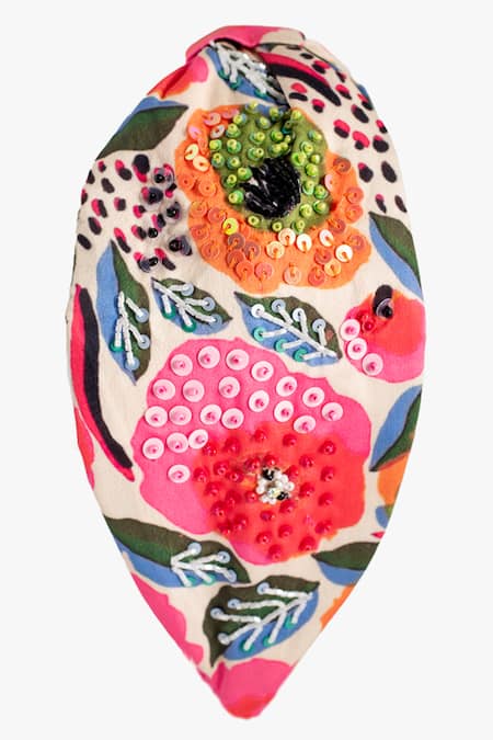 Moyolu Flower Flair Embroidered Hair Band 