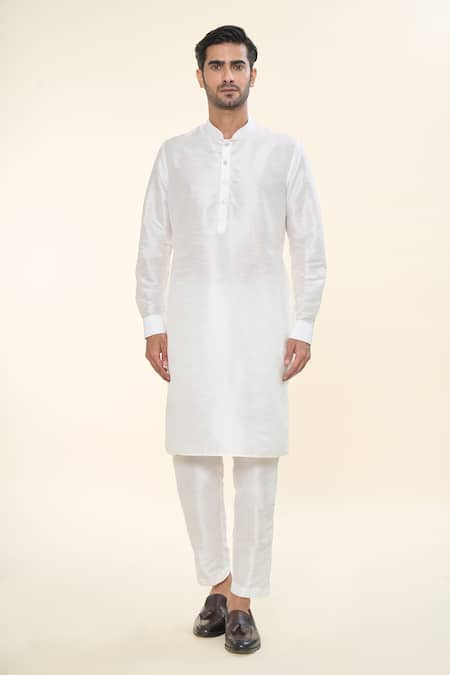 Rng Safawala Off White Silk, Cotton Embroidery Nehru Jacket Kurta Set Online at Aza Fashions Rng Safawala_Off White Silk, Cotton Embroidery Nehru Jacket Kurta Set _Online_at_Aza_Fashions