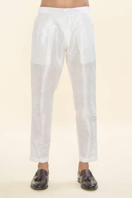 Rng Safawala Off White Cotton, Silk Sequins, Embroidery Kurta With Pant at Aza Fashions Rng Safawala_Off White Cotton, Silk Sequins, Embroidery Kurta With Pant _at_Aza_Fashions