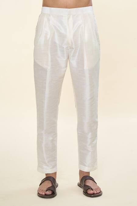 Buy_Rng Safawala_Yellow , Satin Sequins Bandhani Print Kurta With Pant