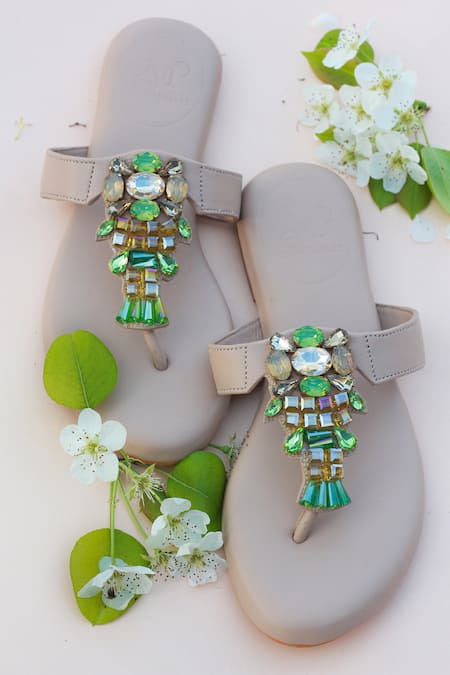 PHENOMINAAL Offshore Hand Embroidered Sandals 