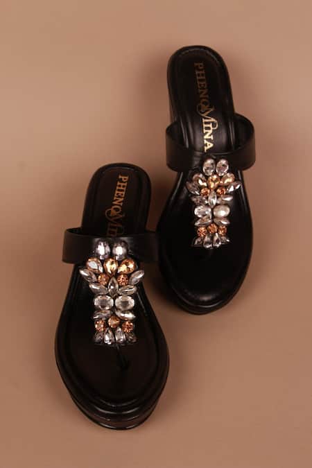 PHENOMINAAL Illuminati Hand Embroidered Wedges 