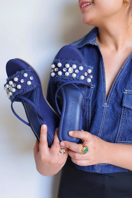 PHENOMINAAL Mystic Dream Embellished Wedges 