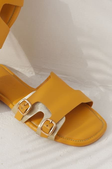 Shop_PHENOMINAAL_Yellow Canary Handcrafted Flats 