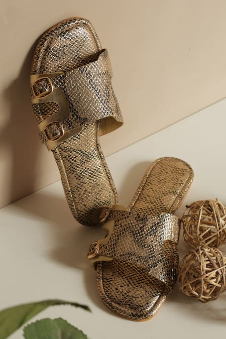 PHENOMINAAL Achilles Snake Pattern Flats 