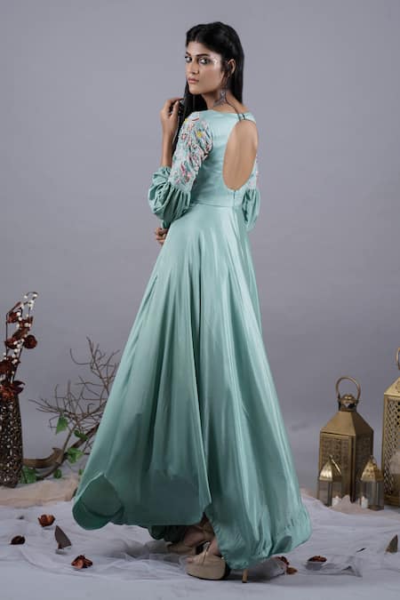 Pooja Kankariya Embroidered Yoke Gown 