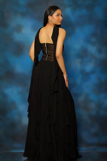 Pooja Kankariya Sequin Corset Lehenga Set 