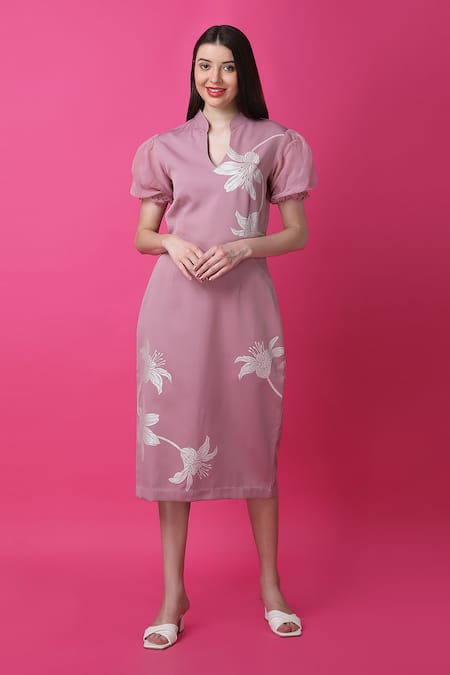 Manish Nagdeo Bloom Sheath Dress For Kids