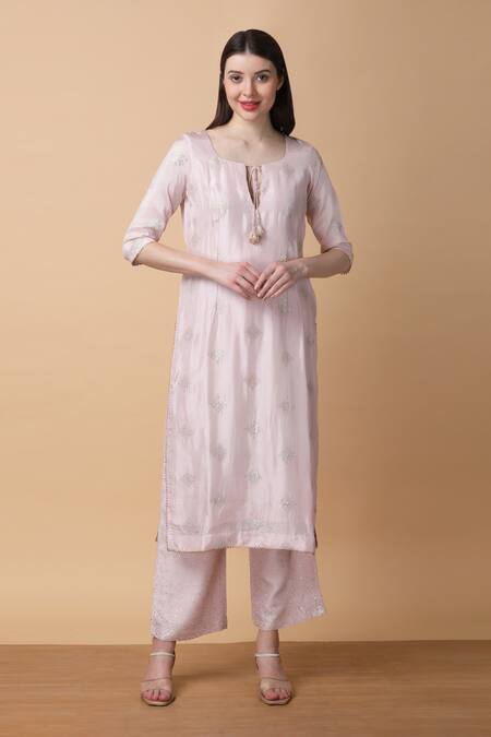Buy Manish Nagdeo Pink Organza, Silk Gota Patti, Sequins Embroidered Kurta And Palazzo Set For Kids Online at Aza Fashions Buy_Manish Nagdeo_Pink Organza, Silk Gota Patti, Sequins Embroidered Kurta And Palazzo Set For Kids_Online_at_Aza_Fashions