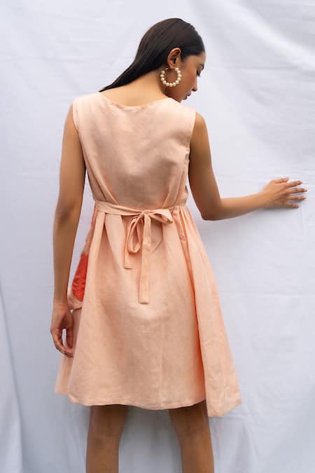 Rivi Abloom Embroidered A-Line Dress 