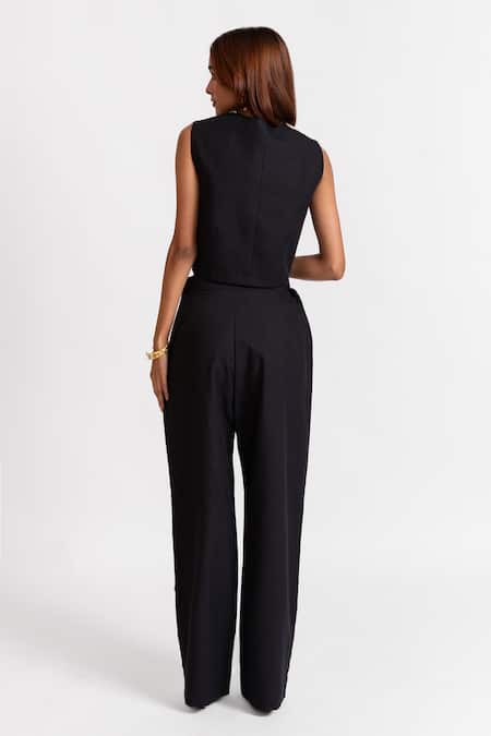 Rivi Champagne Chic Draped Top With Pant 