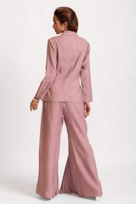 Rivi Luxe & Lush Hand Embroidered Collar Blazer With Pant 