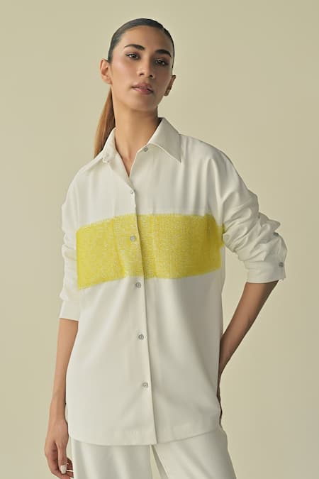 Somya Goyal Beads Embroidered Shirt 