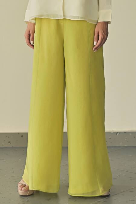 Buy Somya Goyal Green Organza Crystals Night Sky Sleeve Embroidered Shirt And Trouser Set Online at Aza Fashions Buy_Somya Goyal_Green Organza Crystals Night Sky Sleeve Embroidered Shirt And Trouser Set_Online_at_Aza_Fashions