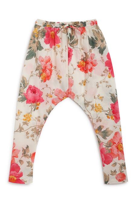 Shop Tiber Taber Cream Cotton Floral Printed Bundi And Kurta Set Online at Aza Fashions Shop_Tiber Taber_Cream Cotton Floral Printed Bundi And Kurta Set _Online_at_Aza_Fashions