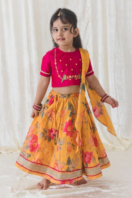 Tiber Taber Floral Fun Print Lehenga Set 