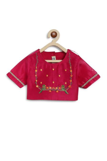 Tiber Taber Yellow Chanderi , Embroidery, Lace Floral Fun Print Lehenga Set at Aza Fashions Tiber Taber_Yellow Chanderi , Embroidery, Lace Floral Fun Print Lehenga Set _at_Aza_Fashions