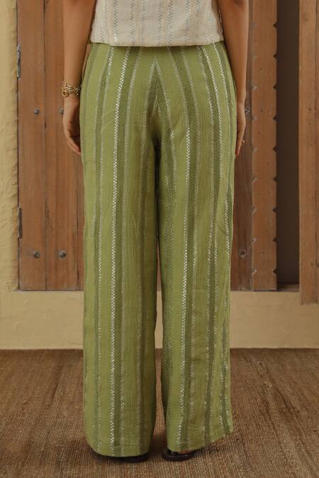 Muvazo Lurex Weave Pant 