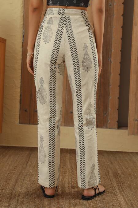 Muvazo Boteh Print Pant 