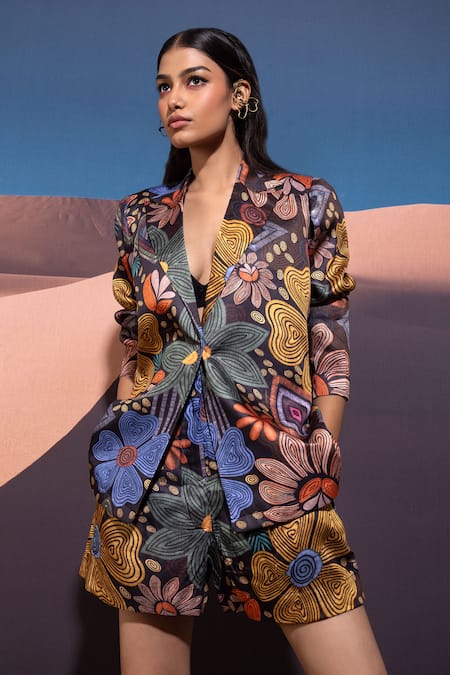 Pop Sugar Opulent Garden Jacket & Shorts Set 